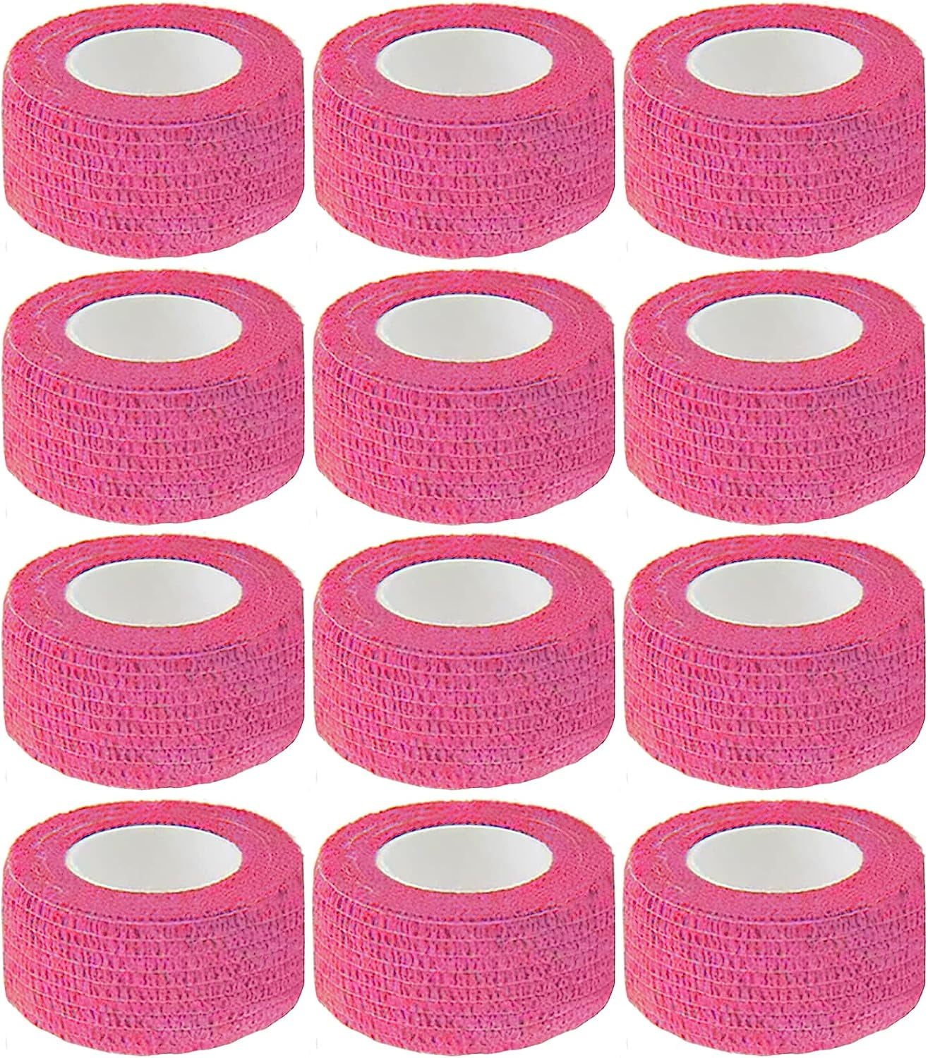 12 Bulk Pack Cohesive Tape Self Adherent Wrap 2 X 5 Yards - Medical Vet Wrap For First Aid & Sports Protection - Beige | Buy Now With Express International Delivery