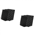 12 Pack Self Adhesive Acoustic Foam Panels Fireproof Soundproofing