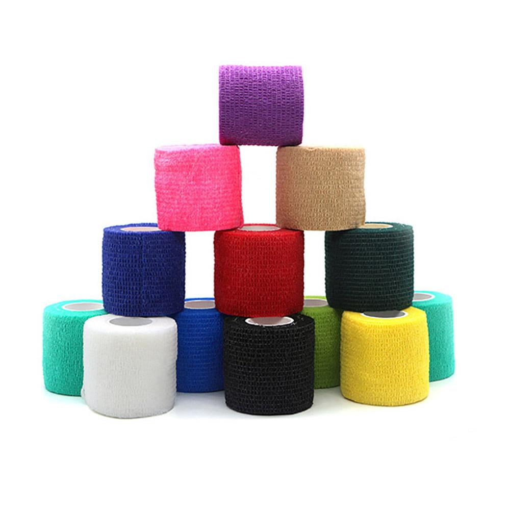 4 Inch X 6 Pack Vet Wrap Cohesive Bandage - Self Adherent Athletic Wrap For Ankle, Wrist, Sprains (Dark Green)