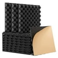 thumbnail image 1 of ckepdyeh 12 Pack Self-Adhesive Sound Proof Foam Panels, High Density Soundproof Wall Panels Egg Crate Sound Panels - 1x12x12In, 1 of 6