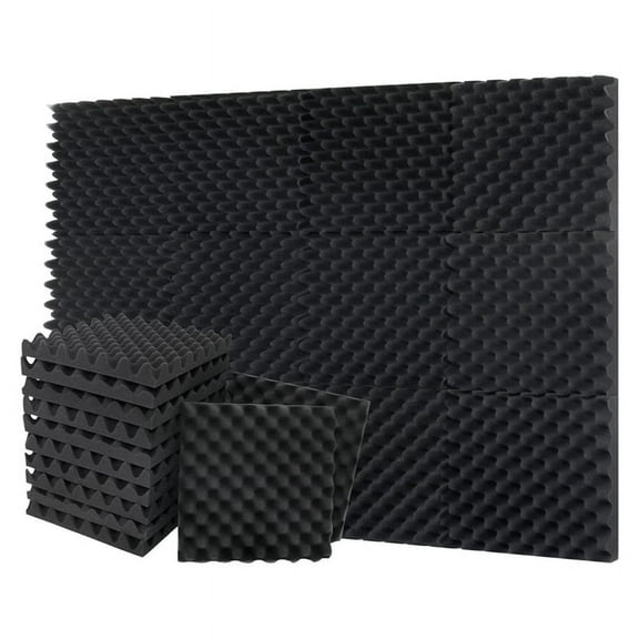12 Pack Self-Adhesive Sound Proof Foam Panels, High Density Soundproof Wall Panels Egg mj1573