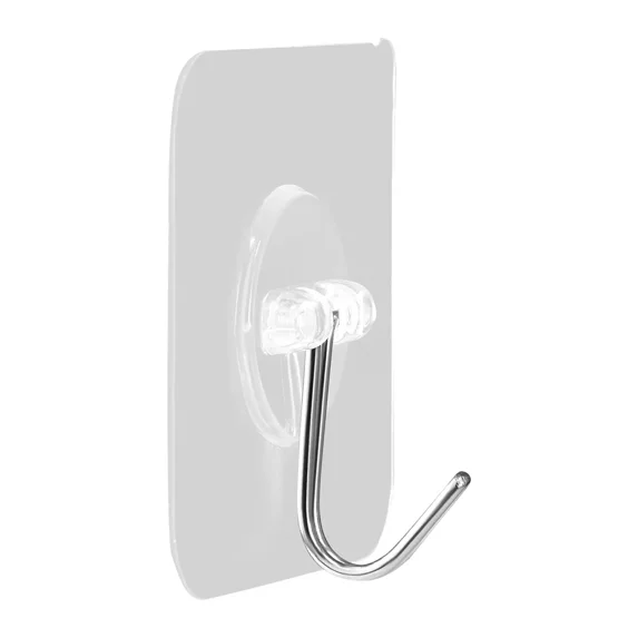 12 Pack Self Adhesive Wall Hooks, Multi-Use Damage-Free Sticky Hangers for Towels, Coats, Robes, Keys & Decor
