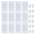 thumbnail image 1 of 12 Pack Self-Closing Electric Outlet Covers for Child Proofing Safety Wall Socket Plates, 1 of 8