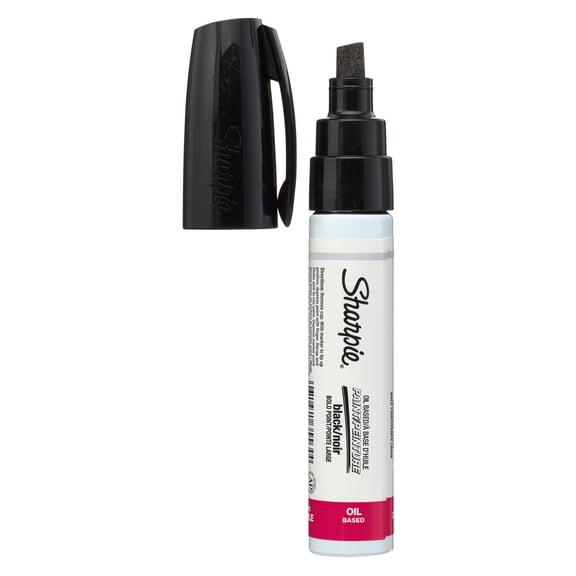 Sharpie Bold Point Black Oil-Based Paint Marker, 12 Pack