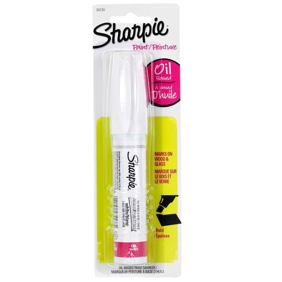 Sharpie Bold Point White Oil-Based Paint Marker, 12 Pack