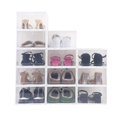thumbnail image 1 of 12 Pack Shoe Storage Box,Clear Shoe Boxes Stackable Shoe Organizer For Closet Shoe Containers Shoe Box Storage Containers Plastic Shoe Boxes With Lids, 1 of 11