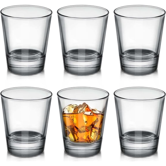 12 Pack Shot Glasses, 1.5 oz Clear Shot Glass Cups Set with Heavy Base for Bar Restaurants Home