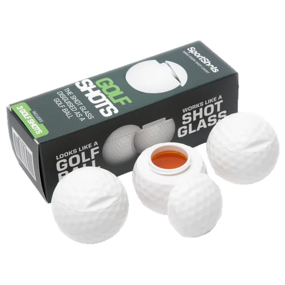 12 Pack Shots Golf Ball Glasses with Lids - 12 Pack - Funny Golf Gifts for Men Golf Ball Shaped Shot Glasses with Lid,