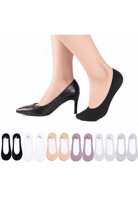 12 Pack No Show Low Cut Liner Socks for Woman, Non Slip Breathable Flat Socks, Moisture-wicking Invisible No See Sock, Soft Boat Socks Ultra Low Cut Socks