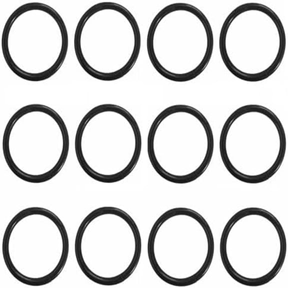 12 Pack Shower Curtain Rings,Plastic Shower Curtain Hooks,Decorative Round Easy Snap Closure Hanger Bathroom Shower Window Rod (Black)