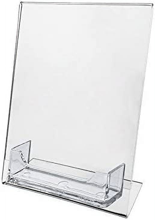 Slanted Card Display Rack 12 Pack Sign Holder 5