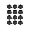 thumbnail image 1 of 12 Pack Silicone Chair Leg Floor Protectors, Square Round Furniture Leg Caps for 1.2-1.8 Inch Legs, Noise Reduction Non Slip Pads Black, 1 of 6
