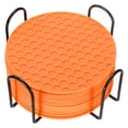 12 Pack Silicone Coasters with Holder, 4 Inch Round Coaster for Drink ...