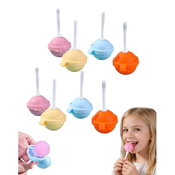 12-Pack Silicone Lollipop Ice Cream Molds, DIY Spherical Popsicle Maker for Kids, Reusable Round Ice Pop Molds for Juice & Yogurt, Mixed Colors