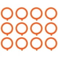 thumbnail image 1 of 12 Pack Silicone Replacement Gasket, Airtight Rubber Seals Rings for Jar , Leak-Proof Canning Silicone, Orange, 1 of 5