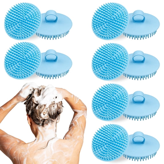 12 Pack Silicone Scalp Scrubber Brush, Scalp Massager Shampoo Brush for ...