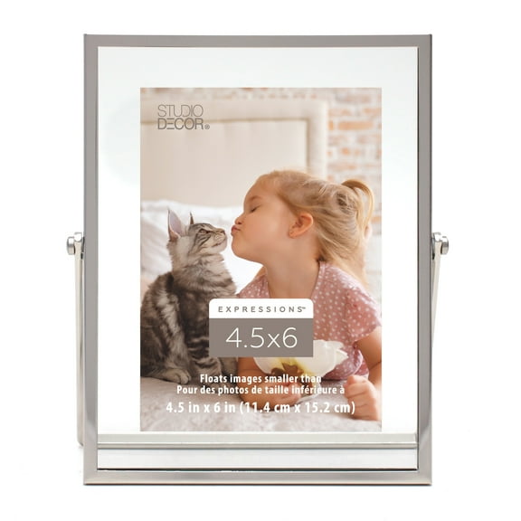 Studio Decor Silver 4.5" x 6" Float Frame, Expressions, 12 Pack