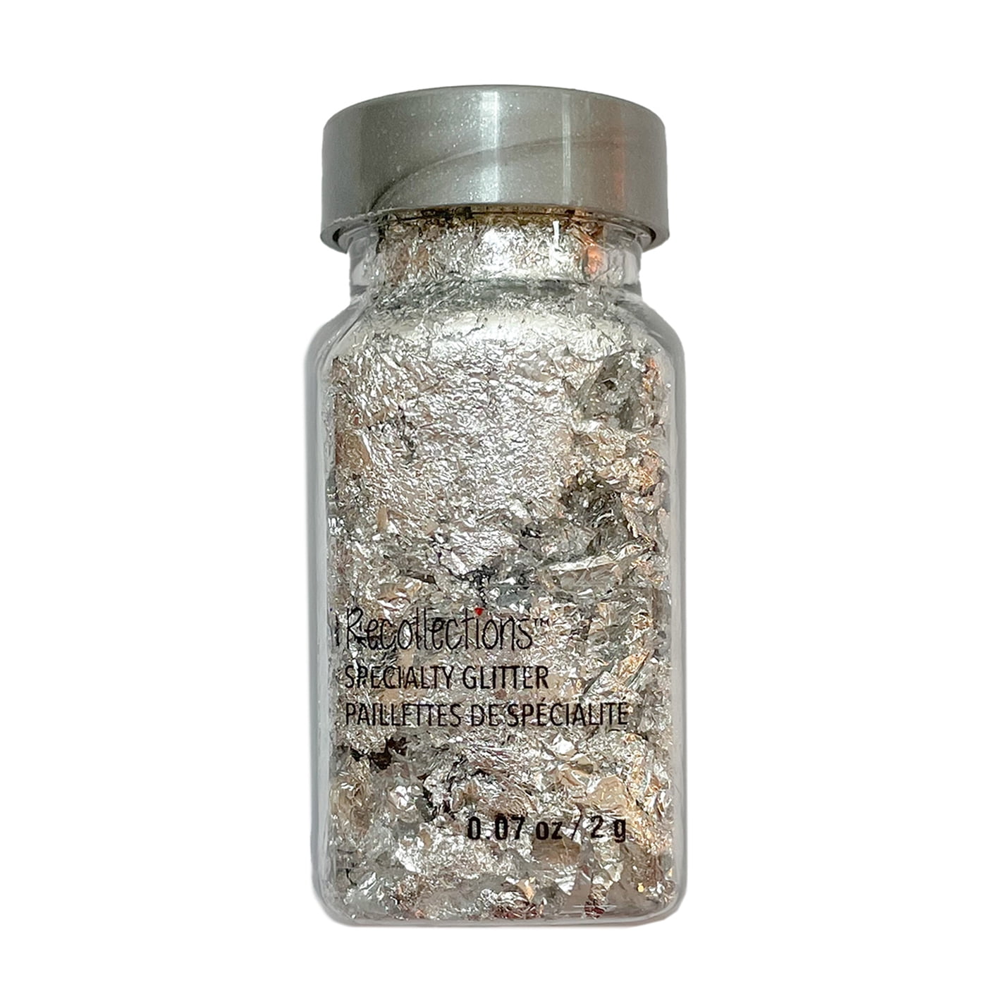 Recollections Silver Foil Specialty Glitter Flakes, 12 Pack