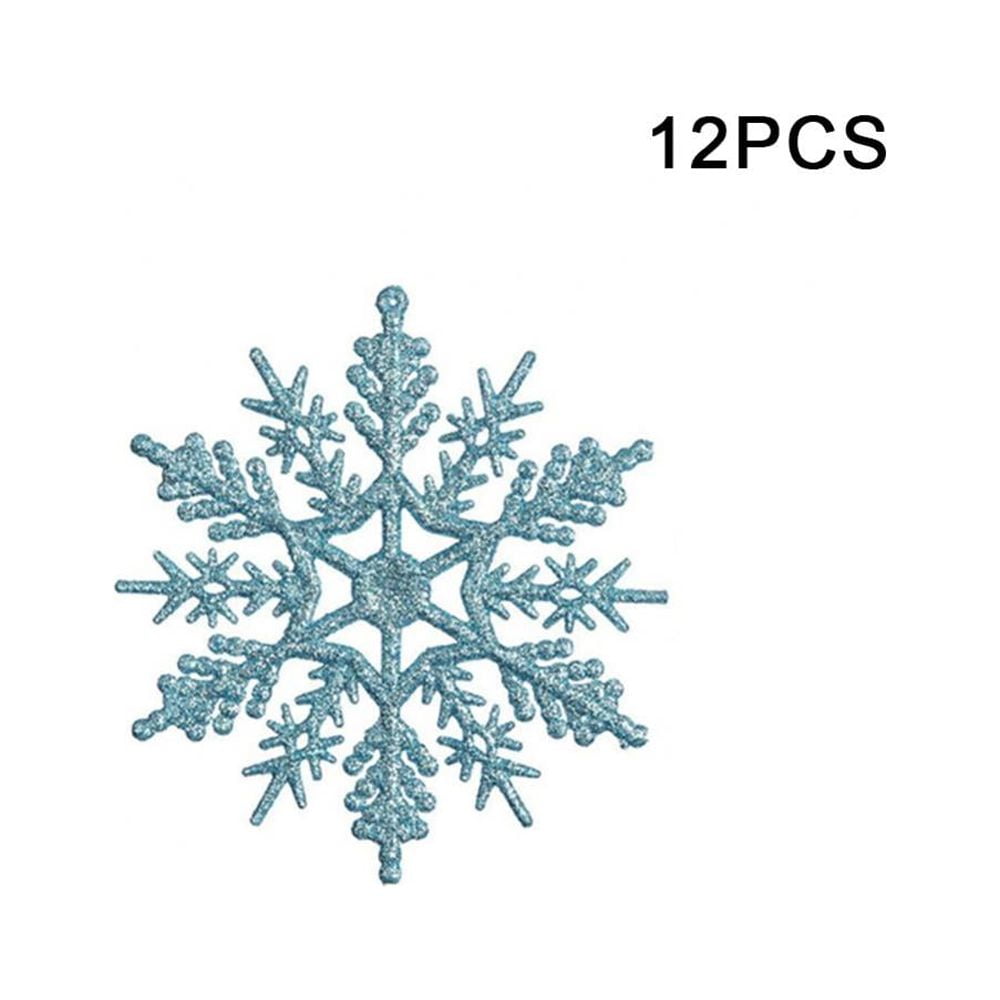 Plastic silver snowflake ornament