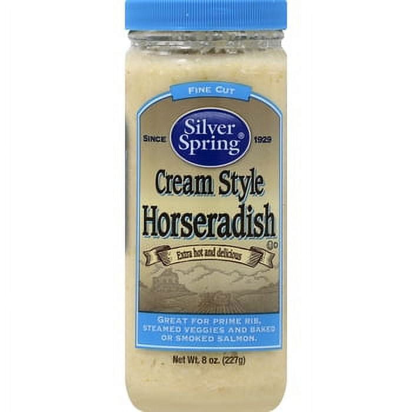 (12 Pack) Silver Springs Fine Cut Cream Style Horseradish, 5 oz