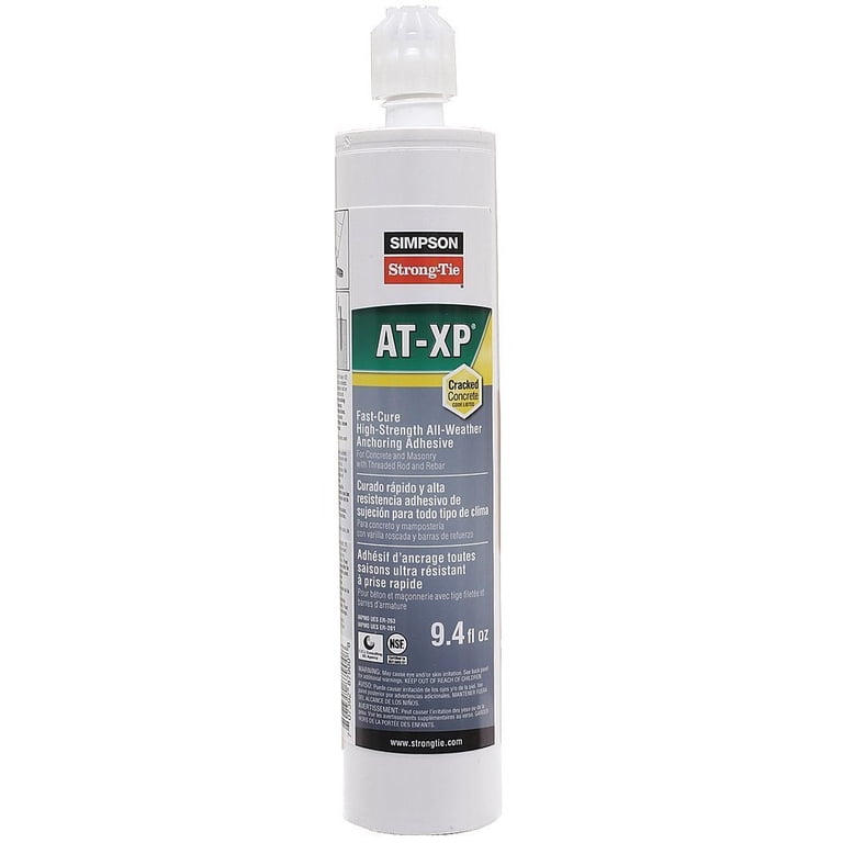Simpson Strong-Tie AT-XP10 Anchoring Adhesive | 9.4oz Fast-Cure For Concrete, Threaded Rod, Rebar