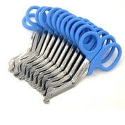 12/Pack Sky Blue Handle Trauma Shears 7.25" Stainless Steel Scissors for Paramedics, EMT, Nurses, Firefighters + More