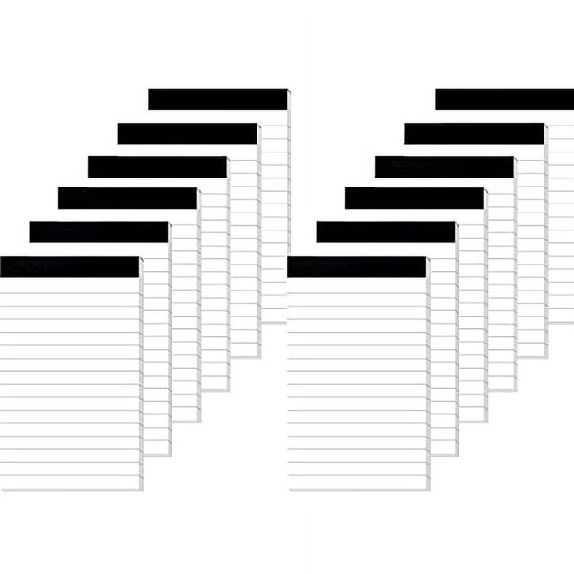 12 Pack Small Notepad, 3 x 5 Inch Ultra Quality Note Pads, Server Lined
