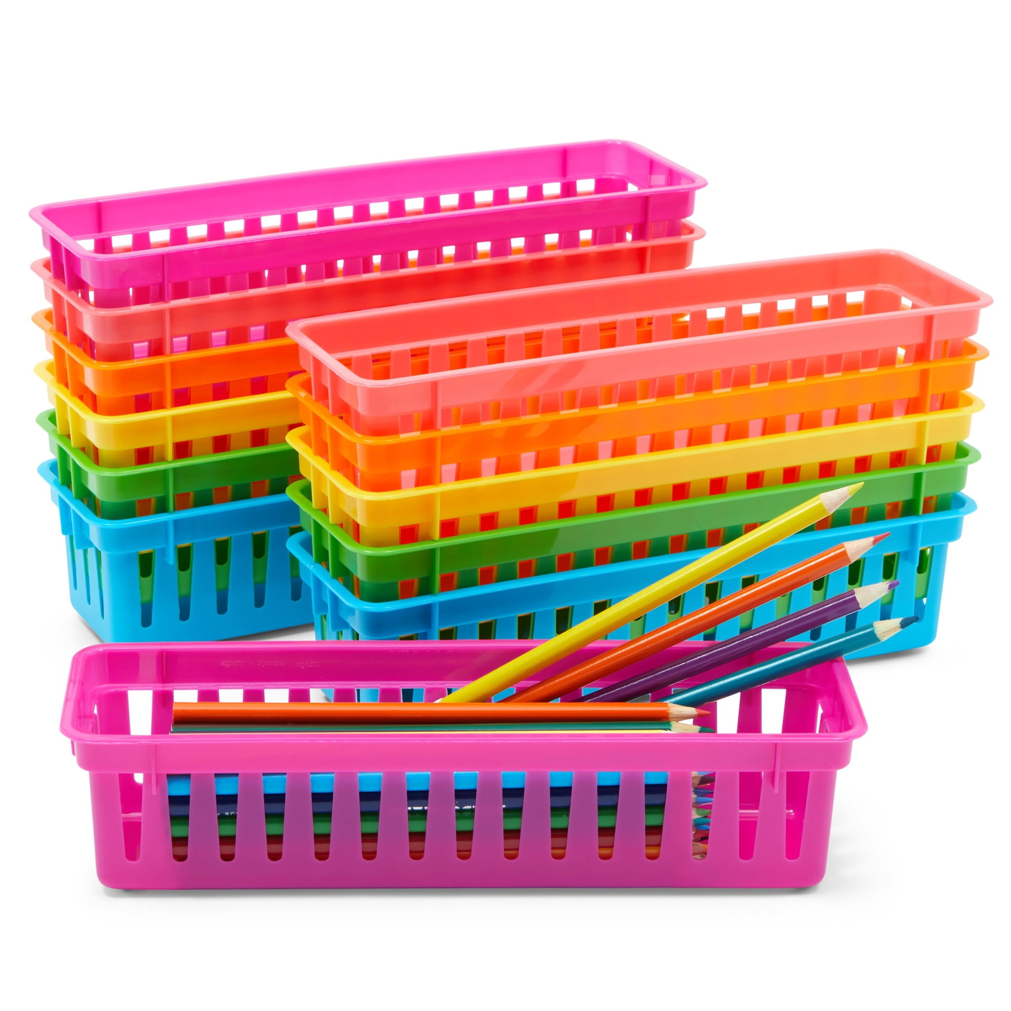 Classroom Paper Baskets - Set of 12 - Black by Really Good Stuff