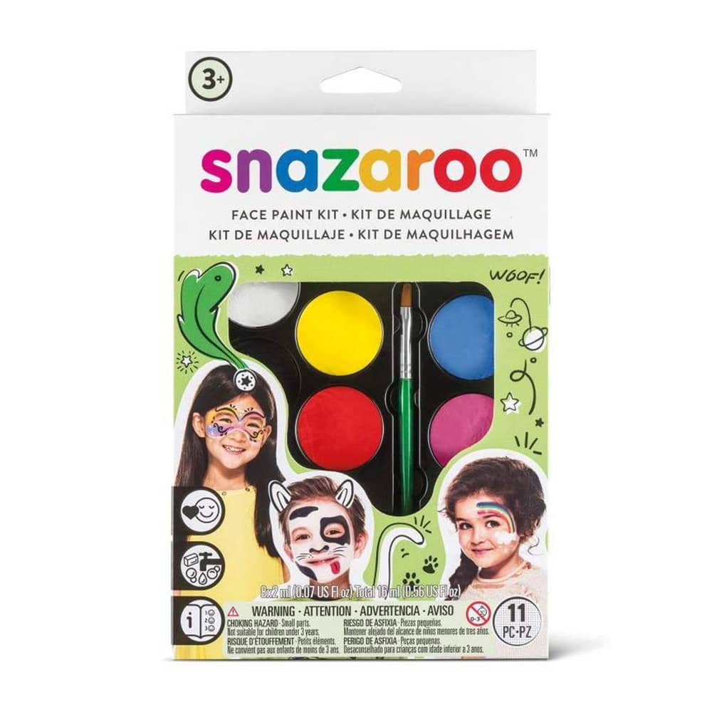 Snazaroo Rainbow Face Paint Kit, 12 Pack