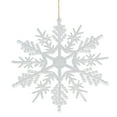 thumbnail image 1 of 12 Pack Snowflake Ornaments, Christmas Tree Decorations, Plastic Glitter Hanging Snow Flakes for Indoor Winter Christmas Tree Wonderland Decor, 1 of 8