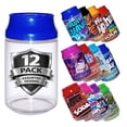thumbnail image 1 of 12 Pack Soda Can-Style Containers with Lids – Assorted Wrap Designs, 1 of 6
