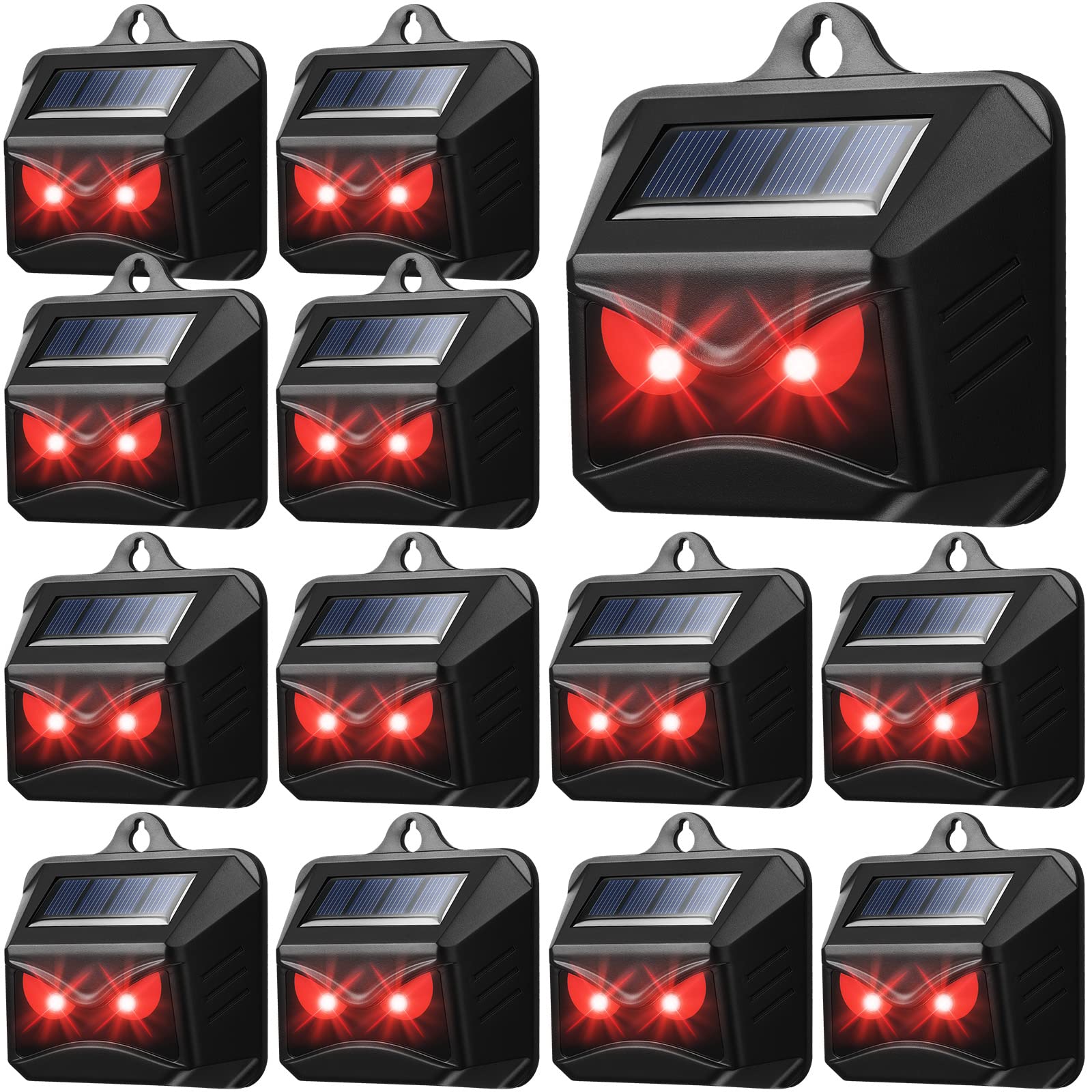 12 Pack Solar Control Light Nocturnal Animal Repeller Outdoor Animal