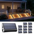 thumbnail image 1 of Yinghao 12 Pack Solar Powered Stair Lights Outdoor Waterproof Lamp for Deck Step Safety Outside Decorative LED for BackYard, Porch Step, Walkway, Garden, Pool, Easy Installation & Enhanced Ambiance, 1 of 9