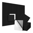 thumbnail image 1 of 12 Pack Sound Proof Foam Panels 12x12x0.4 inch, black, 1 of 6