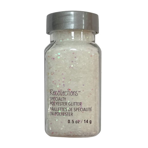 Recollections Specialty Polyester Glitter Artificial Glitz Snow, 12 Pack