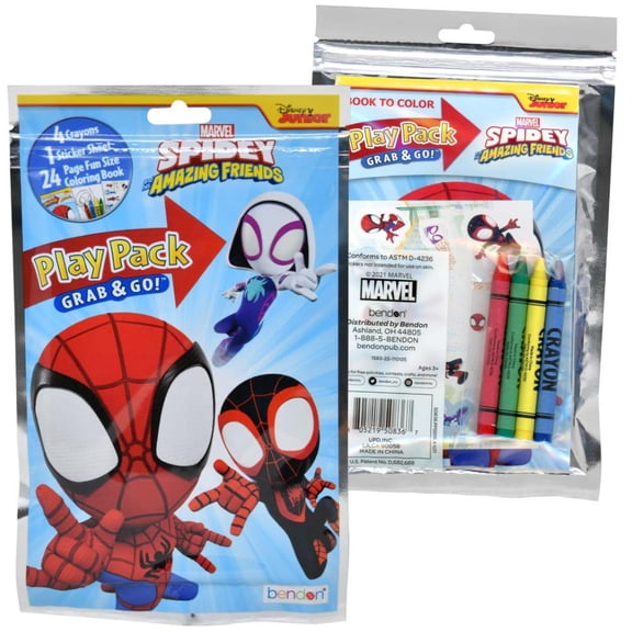 12 Pack Spidey & Friends Grab n Go Play Pack, party favors