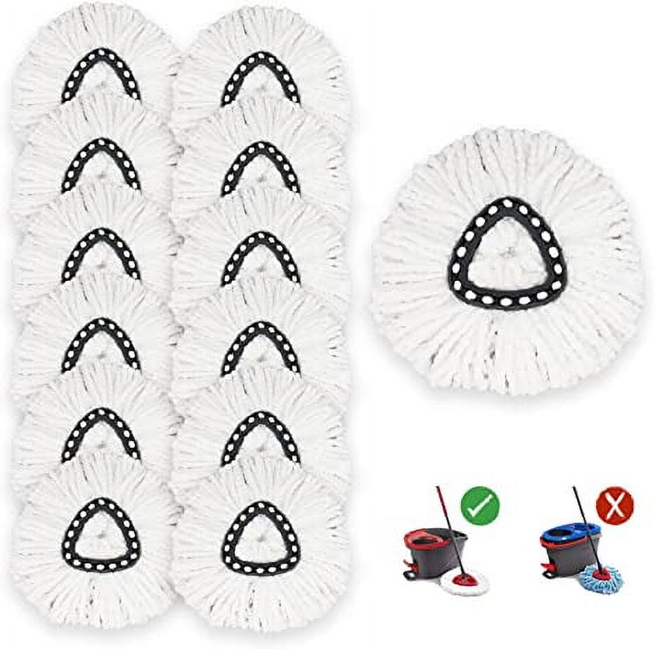 12 Pack Spin Mop Refill Replacement Head Compatible with O