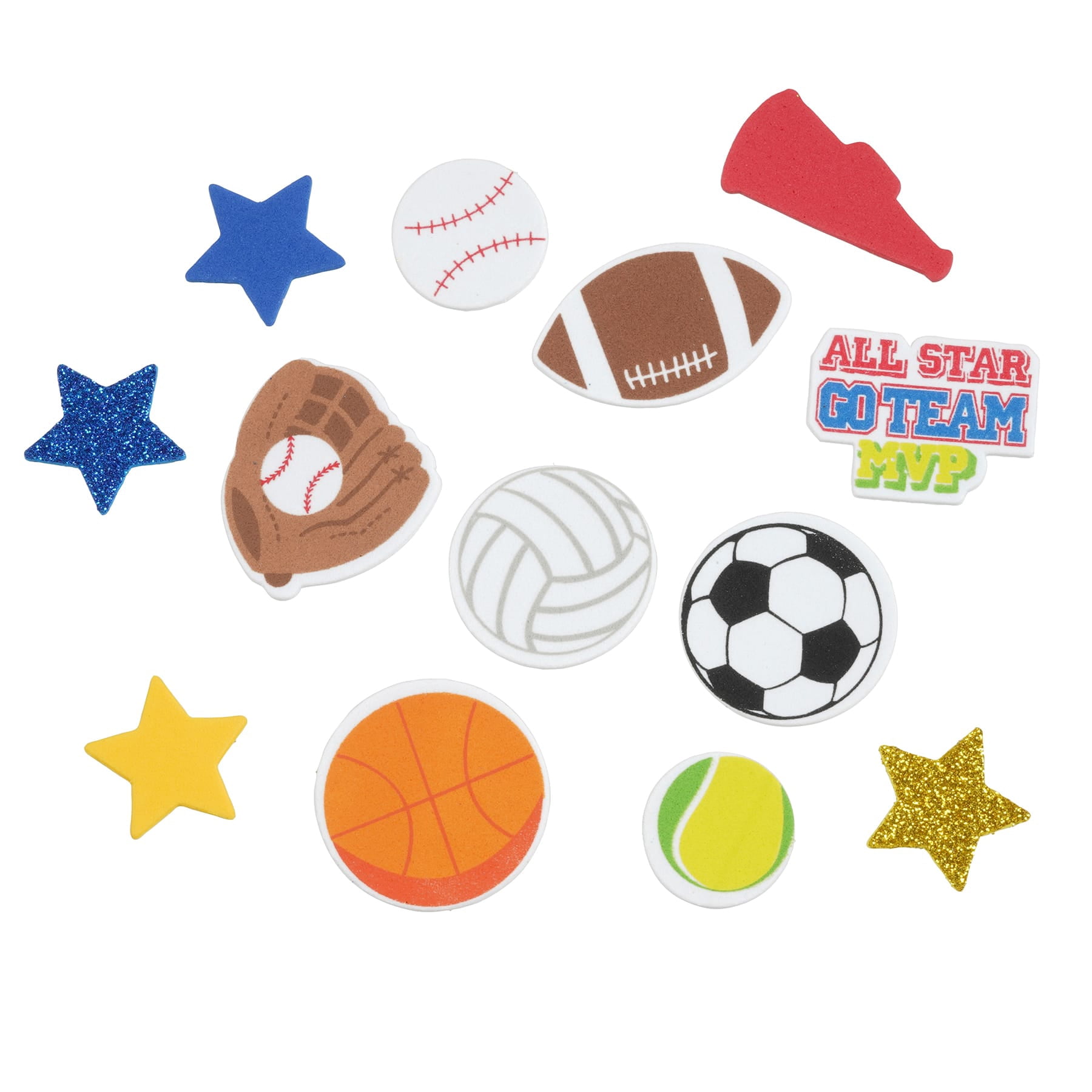 Creatology Sports Foam Stickers, 12 Pack - Walmart.com