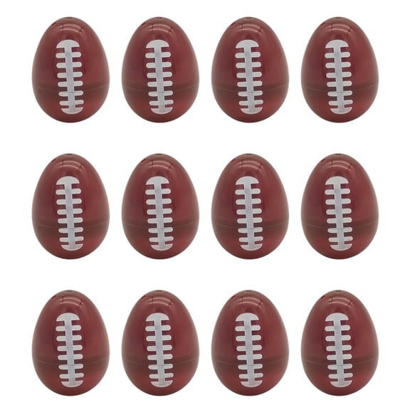 12 Pack Sports Themed Plastic Easter Eggs with Baseball Design for Easter Egg Hunts, Party Favors or DIY Crafts, Spring Holiday Table Centerpieces