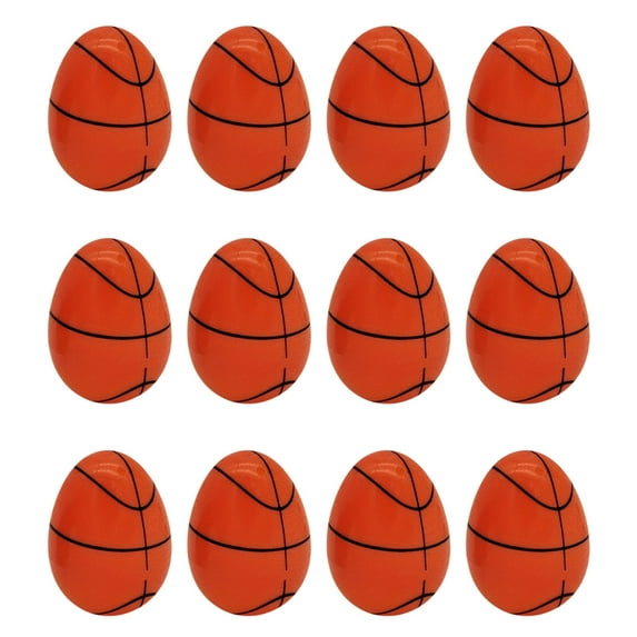 12 Pack Sports Themed Plastic Easter Eggs with Soccer boll Design for Easter Egg Hunts, Party Favors or DIY Crafts, Spring Holiday Table Centerpieces