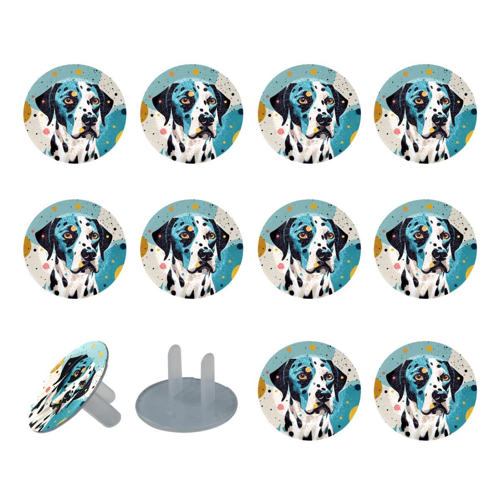 Picture of 12 Pack Spotted Dog Outlet Covers Baby Proofing Plug Covers - Walmart.com