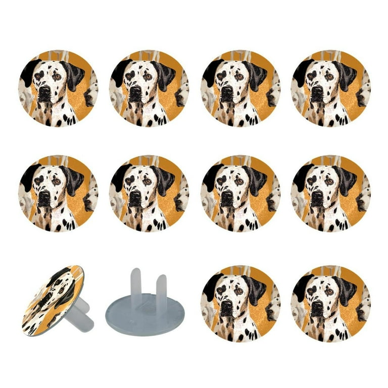 12 Pack Spotted Dog Outlet Covers Baby Proofing Safe Electric