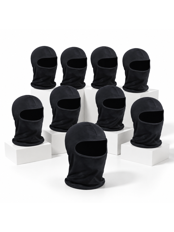 12 Pack Spray Sock Head Socksters Hood Mask Black