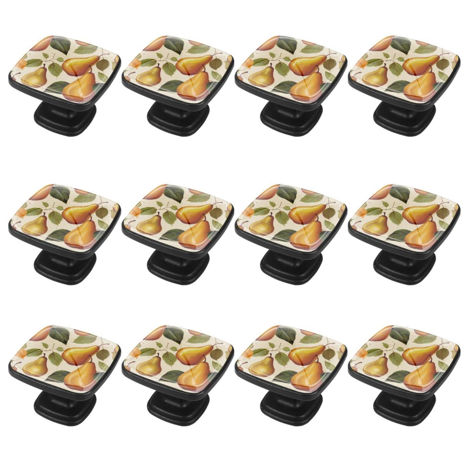 Picture Idea: 12 Pack Square Kitchen Cabinet Knobs Thanksgiving Pear Drawer Pulls