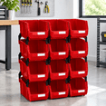 12 Pack Stackable Parts B 7x5x4 In Plastic Hardware Storred - Walmart.com