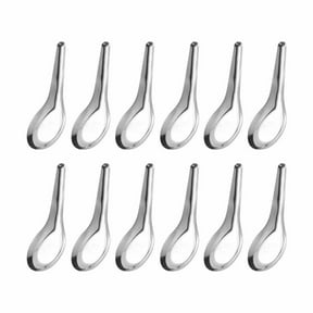 12 Pack Stainless Steel Chinese Soup Spoons