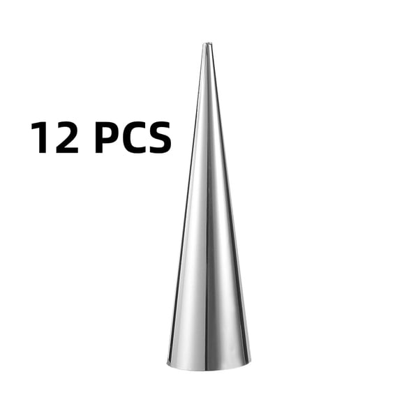 12 Pack Stainless Steel Croissant Pipe Molds for Easy Baking DIY Projects