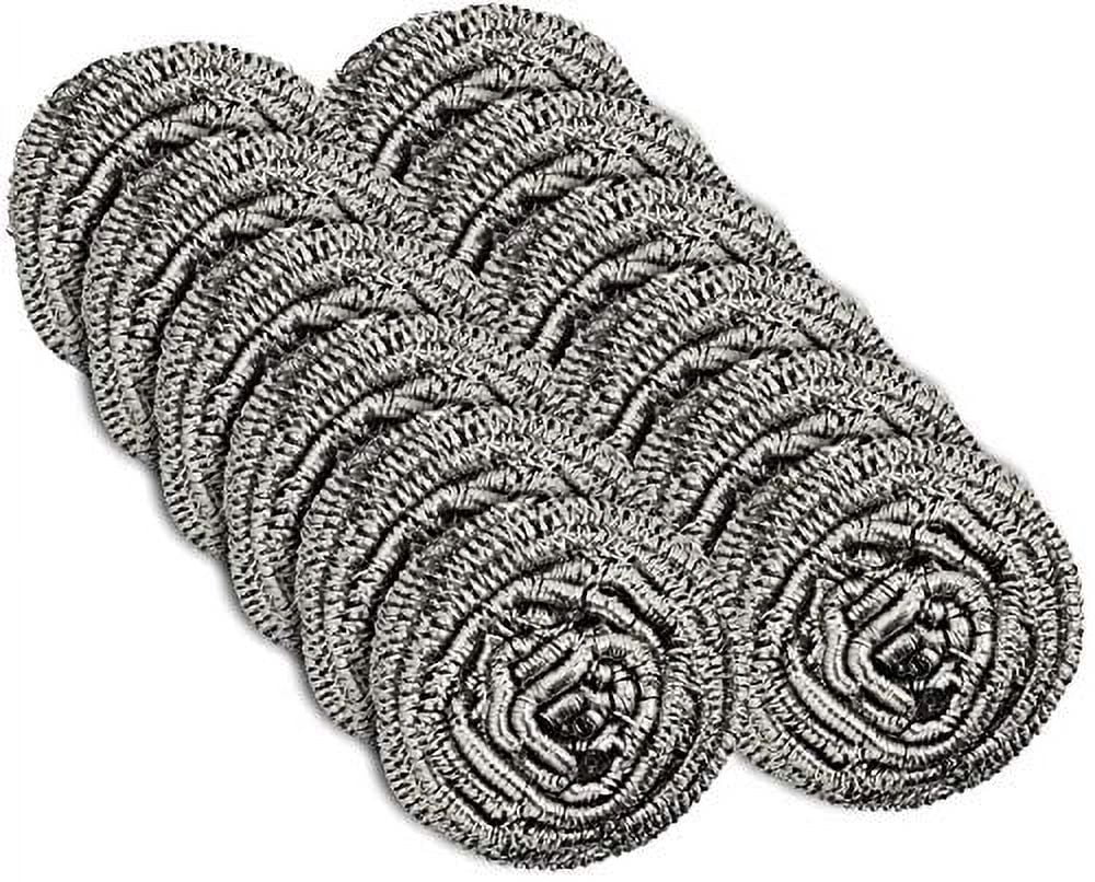 12 Pack Stainless Steel Scourers by Scrub It Steel Wool Scrubber Pad