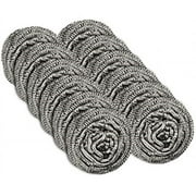 12 Pack Stainless Steel Sponges,Steel Wool Scrubber for Kitchens, Bathroom and More