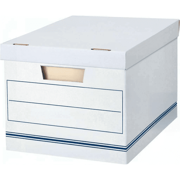 12 Pack Standard Duty File Storage Boxes with Removable Lid Letter Legal Size Bestseling